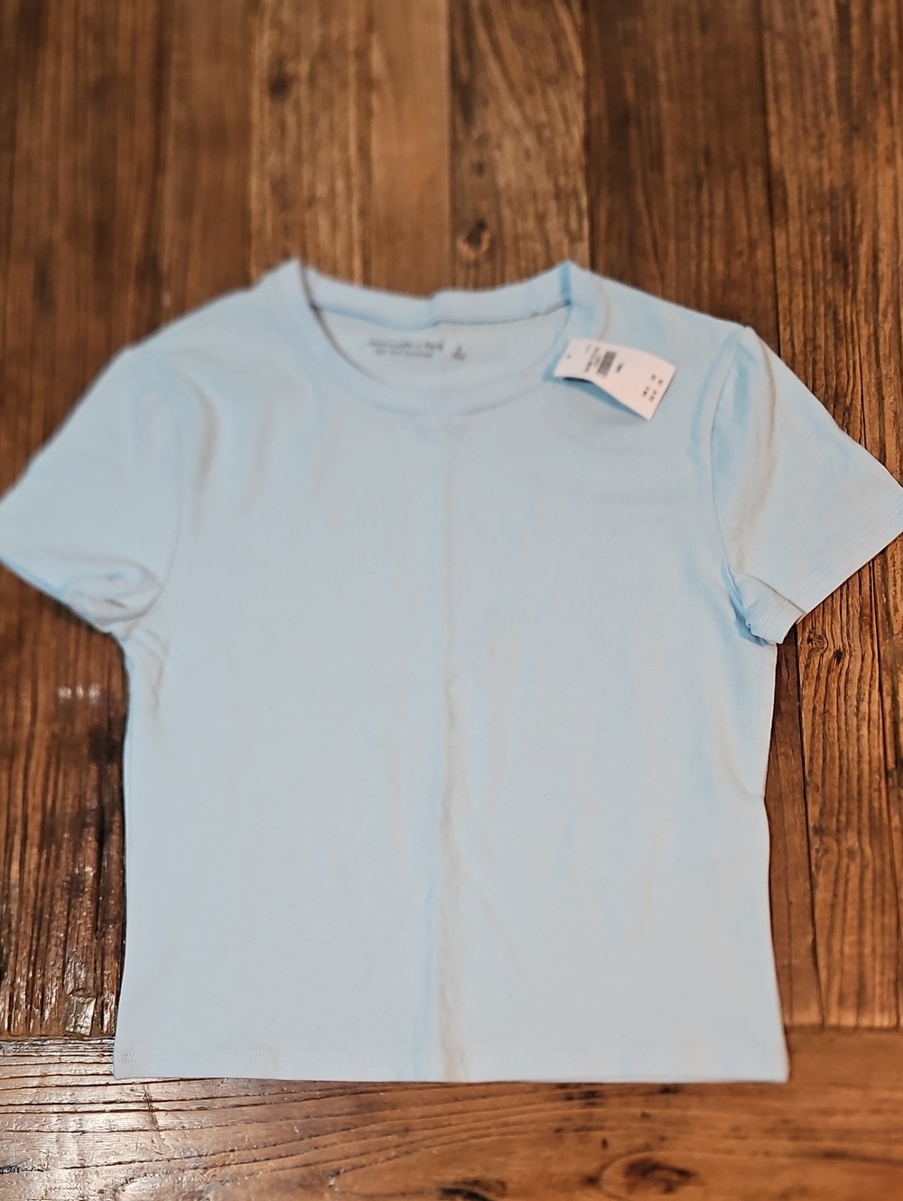 Abercrombie & Fitch NWT Blue Short Sleeve Crew Tee A&F Essentials Size Small